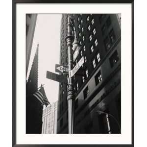  Corner of New and Wall Streets, New York City Framed 