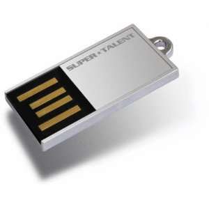  Super Talent Pico C Silver 32GB USB2.0 Flash Drive 