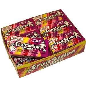 Fruit Stripe Jumbo Bubble Gum   Farleys & Sathers Company