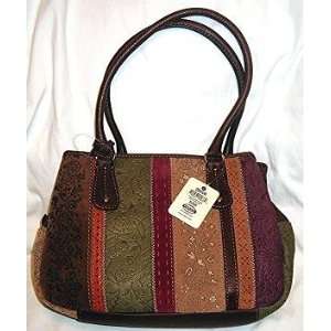  Cargo Patchwork Fossil Satchel Multi Brown Bag Beauty