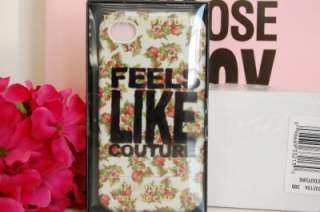 New Juicy iPhone 4 Hard Case Floral Feels Like Couture In Box, Free 