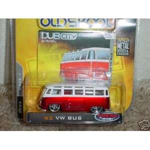  JADA DUB CITY 62 VW BUS RED / WHITE #003 WAVE 1 NEW Toys 