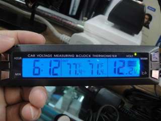 Digital car Auto Volt voltage Temperature &Thermometer Monitor meterC 