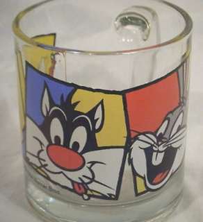 Warner Bros Looney Tunes Mug 1994 Tweety Bird Sylvester  