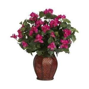  Bougainvillea with Vase Silk Plant   Nearly Natural   6652 