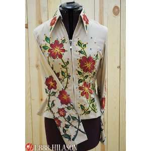  Hilason Hand Painted Showmanship Rail Jacket Shirt   Xs 