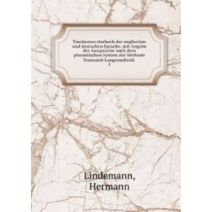   Toussaint Langenscheidt . 1 Hermann Lindemann  Books