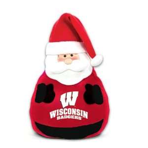 Wisconsin Badgers Plush Santa Pillow