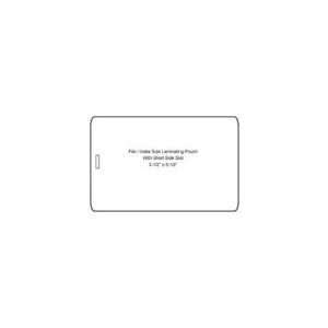  10mil File Index Card Pouches with Short Side Slot   100pk 