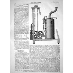   1865 Improvements Steam Pile Driving Machinery Lavers