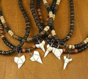 WHOLESALE 12 SHARKS TEETH SHARK TOOTH #7141 NECKLACES  