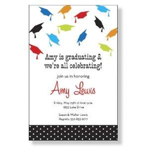  Cap Confetti Invitations