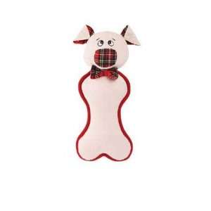   Grriggles Canvas/Polyester Formal Farm Hand Dog Toy, Pig