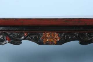   Original Painted Hand Carved Bench from Shanxi Province, China  