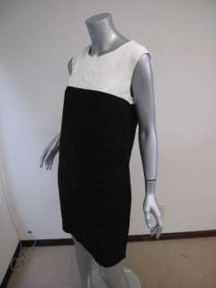 NWT Reiss Cream/Black Color Block Penny Dress US 6/UK 10 $285  