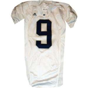  Tom Zbikowski #9 2006 Notre Dame Game Used White Jersey 