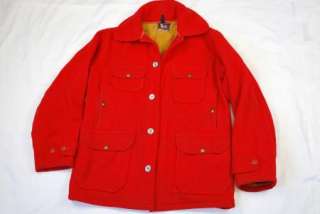 VTG 1950s Woolrich Red Hunting Coat American Made  