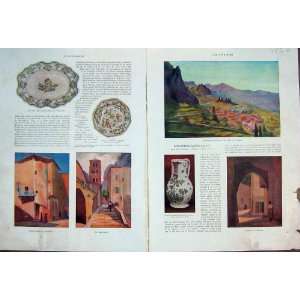  Moustiers Verdon Painting Colour Art French Print 1932 