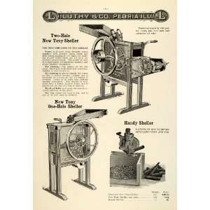 1912 Ad Antique Tony Corn Cob Sheller Farm Implement Machine Luthy 