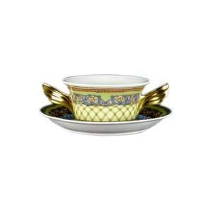  Versace by Rosenthal Russian Dream Cream Soup Cup & Saucer 
