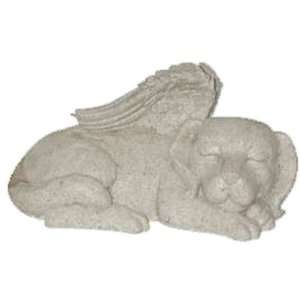  Woods Stone Sensations Medium Sleeping Puppy Angel Statue 