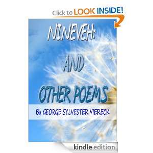   and other poems George Sylvester Viereck  Kindle Store