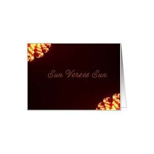  Sun Verses Sun Blank NoteCard Card Card Health & Personal 