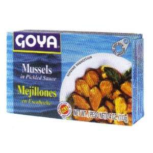 Goya Mussels in Pickled Sauce 4 oz Grocery & Gourmet Food