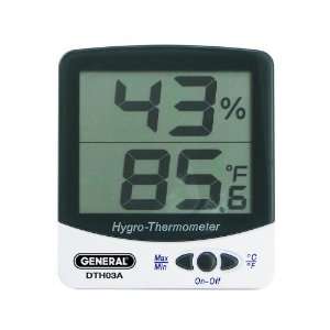  Digital Temperature & Humidity Monitor With Jumbo Display 