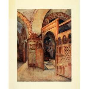  1907 Print Walter Tyndale Coptic Church Abydos Egypt al 