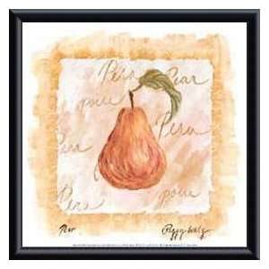   Pear   Artist Peggy Walz  Poster Size 12 X 12