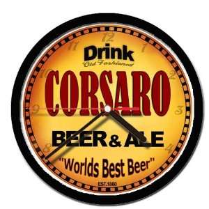  CORSARO beer and ale cerveza wall clock 