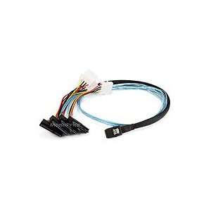   to SAS 29pin Female & 4pin Power (SFF 8482) Cable   Black Electronics