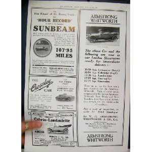  1914 Sunbeam Motor Car Armstrong Whitworth Advert