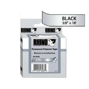 Dymo Rhino 3/8in X 18ft Metallized Permanent Labels Works In All Rhino 