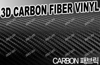 Carbon Fiber Vinyl Film Hood Bumper Fender Mirror Side Panel Skirts 