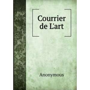  Courrier de Lart Anonymous Books
