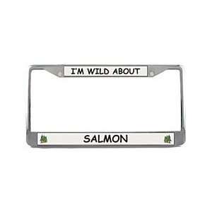  Salmon License Plate Frame (Chrome) Patio, Lawn & Garden