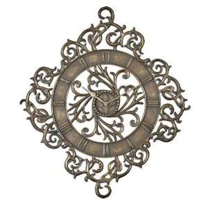  Uttermost 06653 Covelo Wall Clock in Antiqued Gold Leaf 