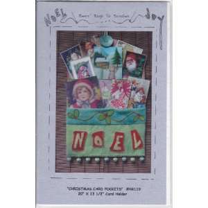  Christmas Card Felt Pocket Pattern Arts, Crafts & Sewing