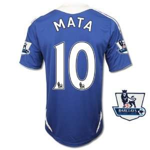 New Soccer Jersey Mata # 10 Chelsea Home Short Sleeves Football Shirt 
