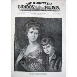   1891 Eliza Anne Linley Mrs Sheridan Brother Portrait
