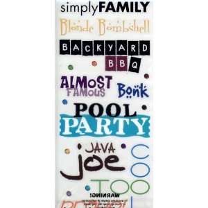  Phrase Cafe Serendipity I Scrapbooking Stickers Arts 