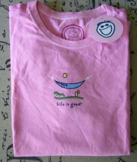 Life is good Womens Crusher tee   Chill Hammock   size S   New w/tags 