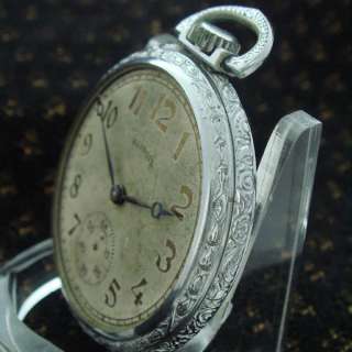 Antique Old Estate Vintage Deco Mens 12s Illinois Pocket Watch  