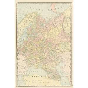  Cram 1894 Antique Map of Russia