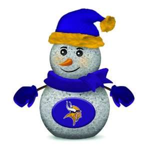  Minnesota Vikings 4 Inch Tabletop Snowman (Set of 2 