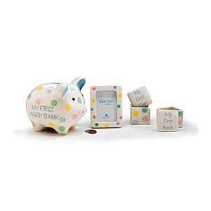  My First Bank   Keepsake Gift Set for Baby Everything 