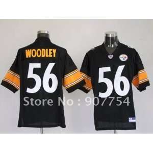  pittsburgh steelers #56 lamarr woodley black jersey 
