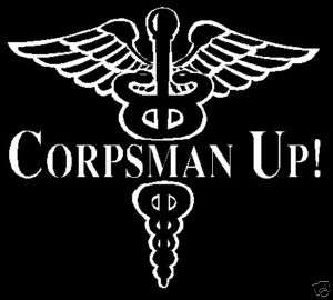 Corpsman Up Decal Navy / Marine Corps Decal  